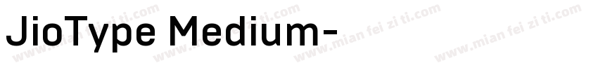 JioType Medium字体转换